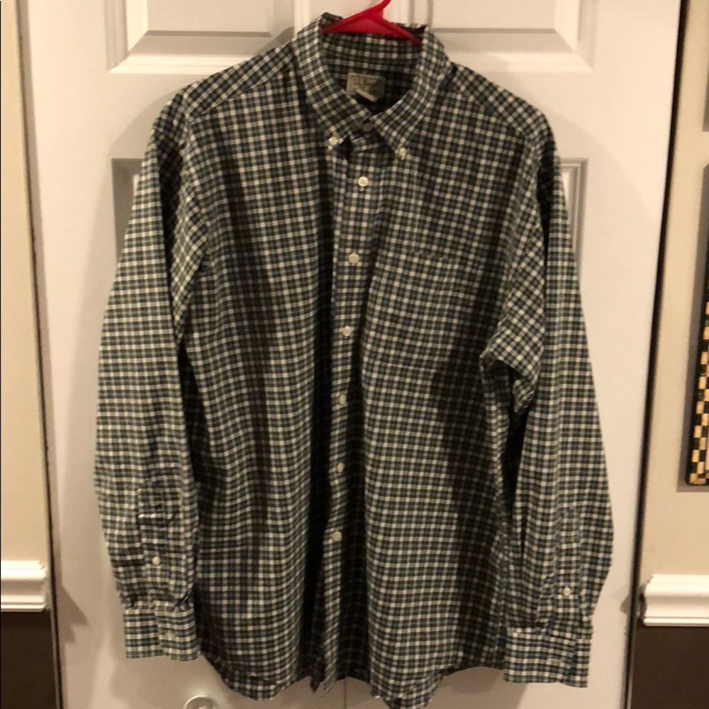 L.L. Bean button down dress shirt.